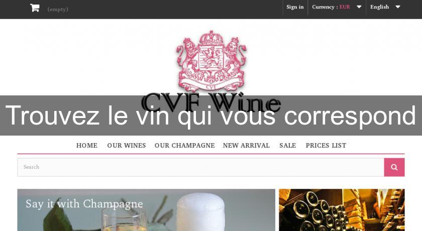 Trouvez le vin qui vous correspond Trouvez le vin qui vous correspond
