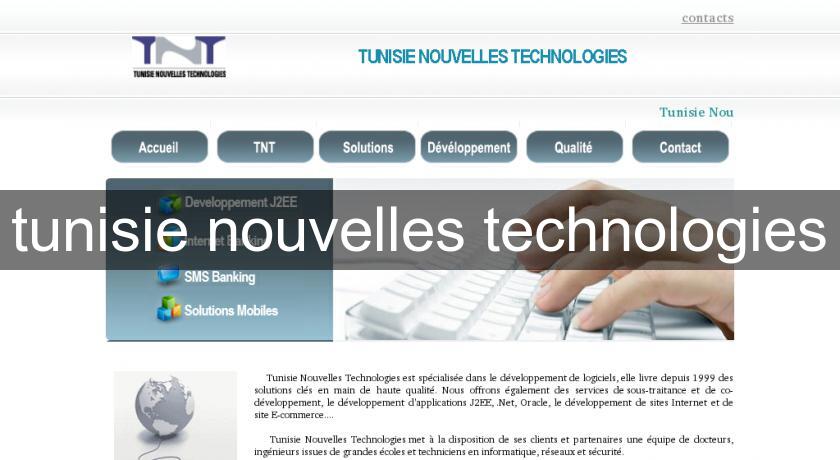 tunisie nouvelles technologies