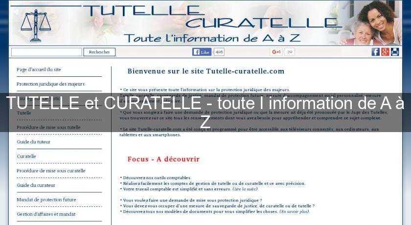 TUTELLE et CURATELLE - toute l'information de A à Z