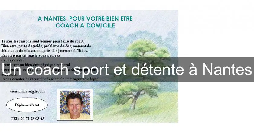 Un coach sport et détente à Nantes