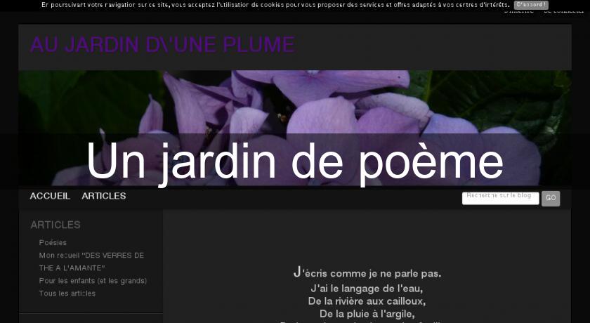 Un jardin de poème Un jardin de poème