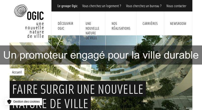 Un promoteur engagé pour la ville durable Un promoteur engagé pour la ville durable