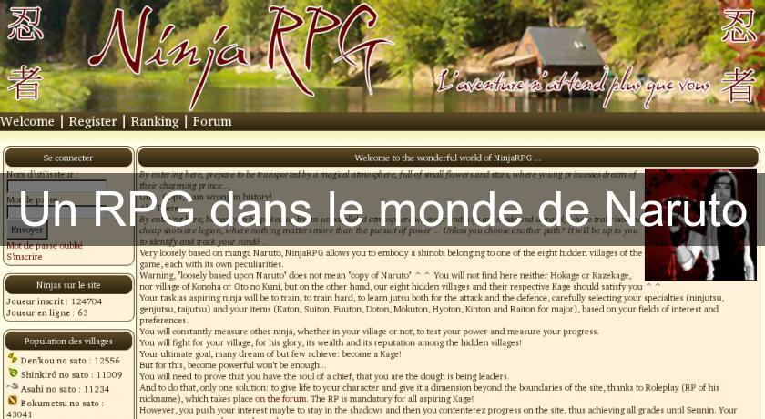 Un RPG dans le monde de Naruto Un RPG dans le monde de Naruto