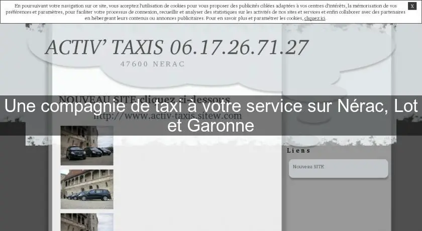 Une compagnie de taxi à votre service sur Nérac, Lot et Garonne