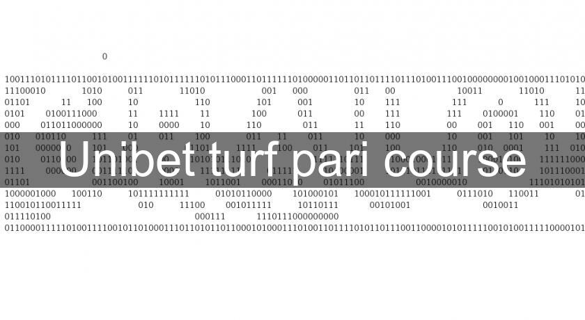 Unibet turf pari course Unibet turf pari course