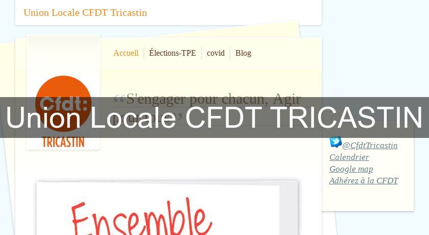 Union Locale CFDT TRICASTIN Union Locale CFDT TRICASTIN