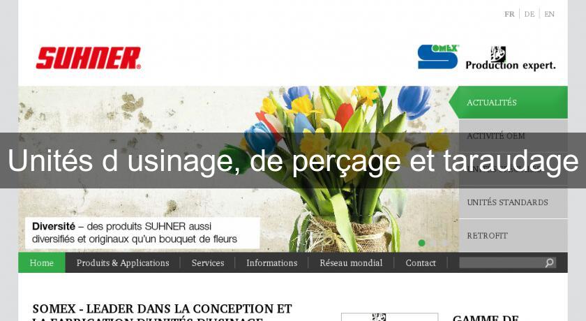 Unités d'usinage, de perçage et taraudage Unités d'usinage, de perçage et taraudage