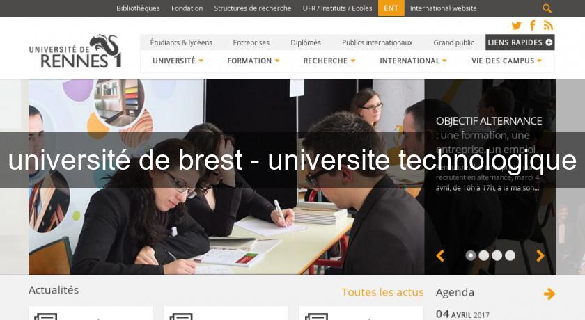 université de brest - universite technologique