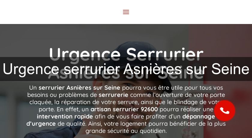 Urgence serrurier Asnières sur Seine Urgence serrurier Asnières sur Seine