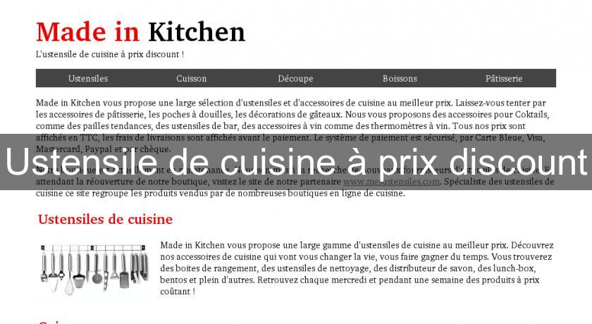 Ustensile de cuisine à prix discount Ustensile de cuisine à prix discount