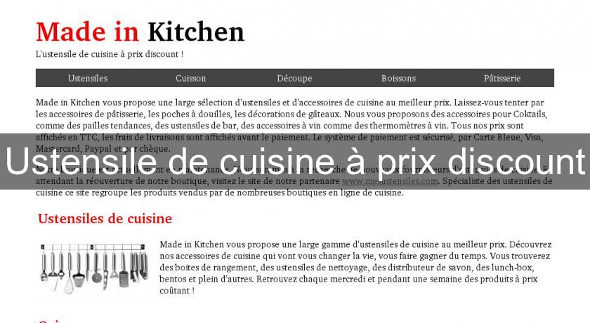 Ustensile de cuisine à prix discount