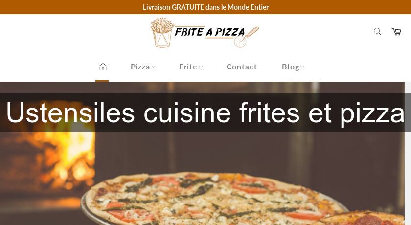 Ustensiles cuisine frites et pizza Ustensiles cuisine frites et pizza