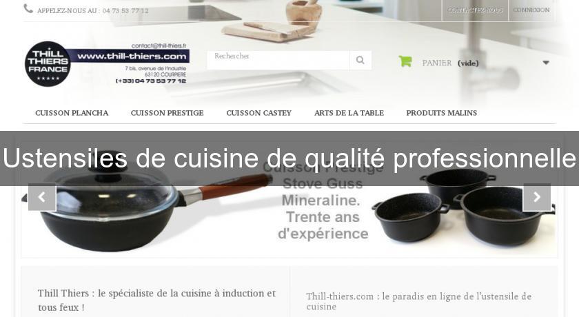 Ustensiles de cuisine de qualité professionnelle Ustensiles de cuisine de qualité professionnelle