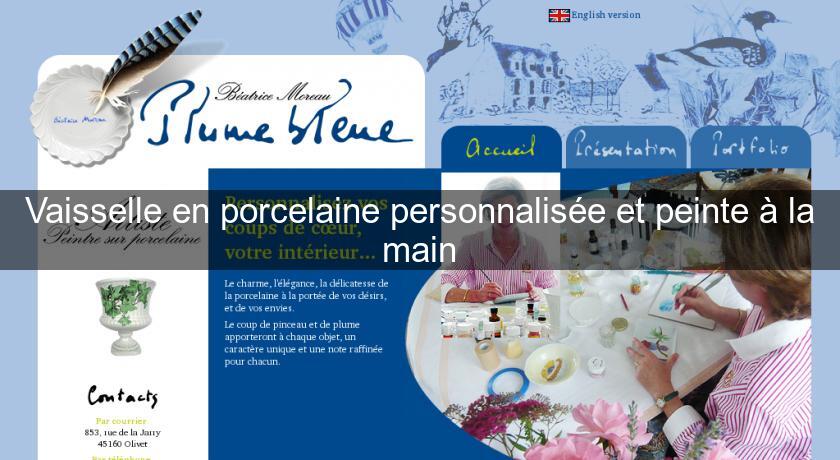 Vaisselle en porcelaine personnalisée et peinte à la main Vaisselle en porcelaine personnalisée et peinte à la main