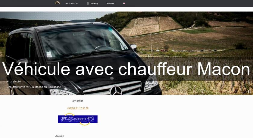 Véhicule avec chauffeur Macon Véhicule avec chauffeur Macon