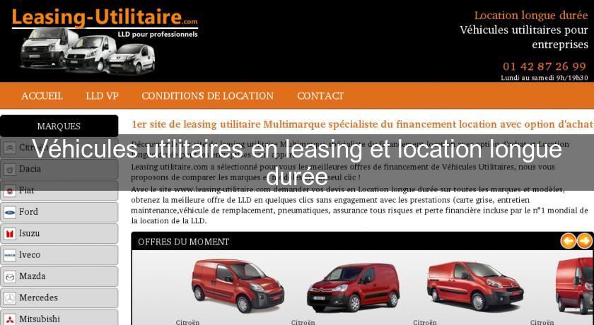 Véhicules utilitaires en leasing et location longue durée Véhicules utilitaires en leasing et location longue durée