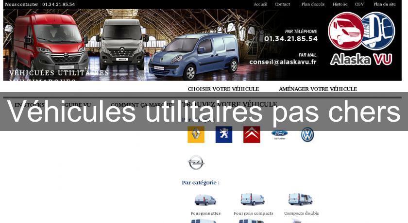 Véhicules utilitaires pas chers Véhicules utilitaires pas chers