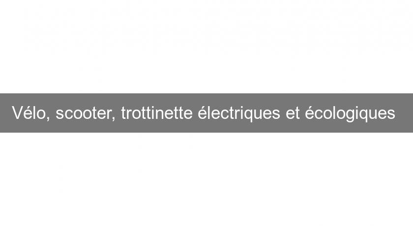 Vélo, scooter, trottinette électriques et écologiques Vélo, scooter, trottinette électriques et écologiques