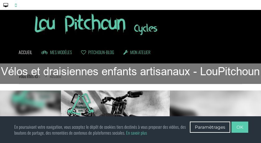 Vélos et draisiennes enfants artisanaux - LouPitchoun