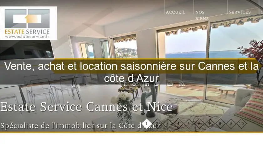 Vente, achat et location saisonnière sur Cannes et la côte d'Azur