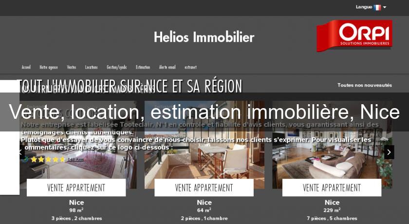 Vente, location, estimation immobilière, Nice Vente, location, estimation immobilière, Nice