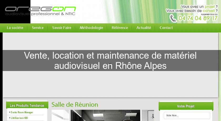 Vente, location et maintenance de matériel audiovisuel en Rhône Alpes