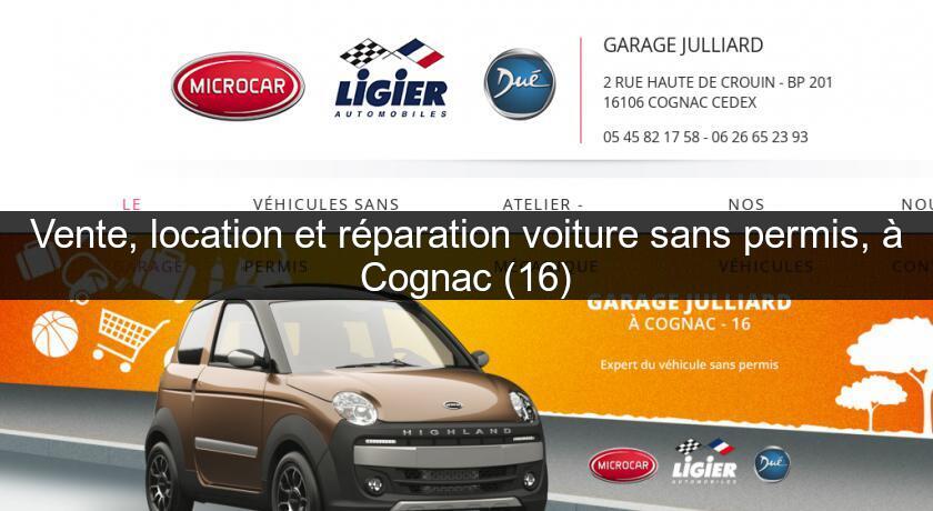 Vente, location et réparation voiture sans permis, à Cognac (16)