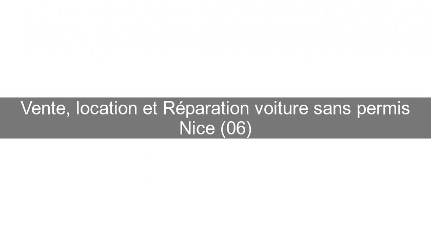 Vente, location et Réparation voiture sans permis Nice (06) Vente, location et Réparation voiture sans permis Nice (06)