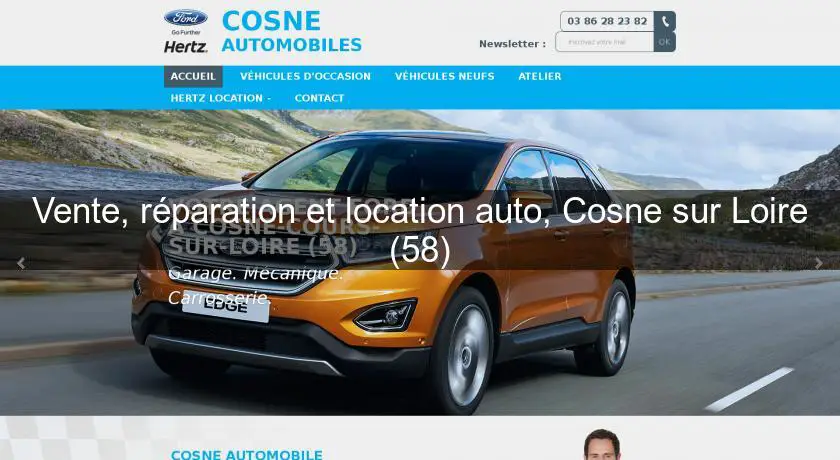 Vente, réparation et location auto, Cosne sur Loire (58)