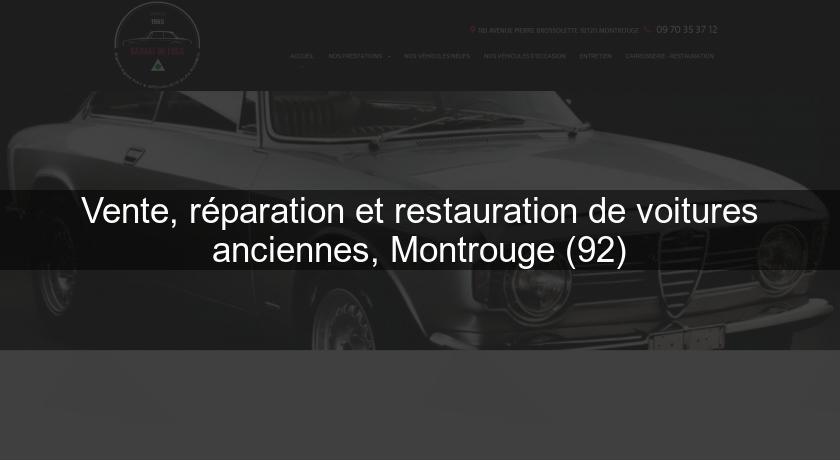 Vente, réparation et restauration de voitures anciennes, Montrouge (92)