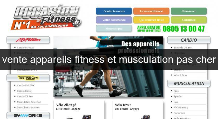 vente appareils fitness et musculation pas cher