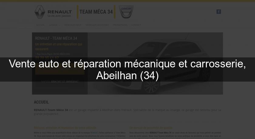 Vente auto et réparation mécanique et carrosserie, Abeilhan (34)