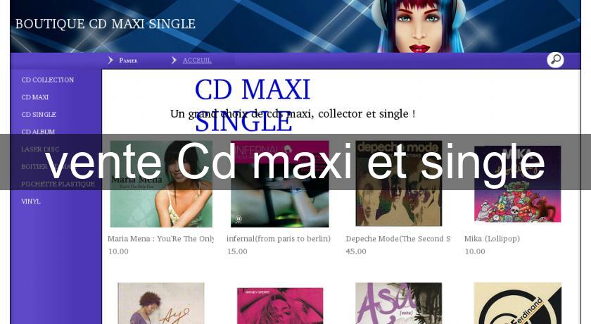 vente Cd maxi et single vente Cd maxi et single