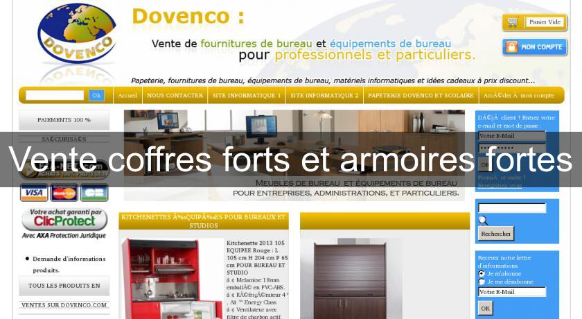 Vente coffres forts et armoires fortes