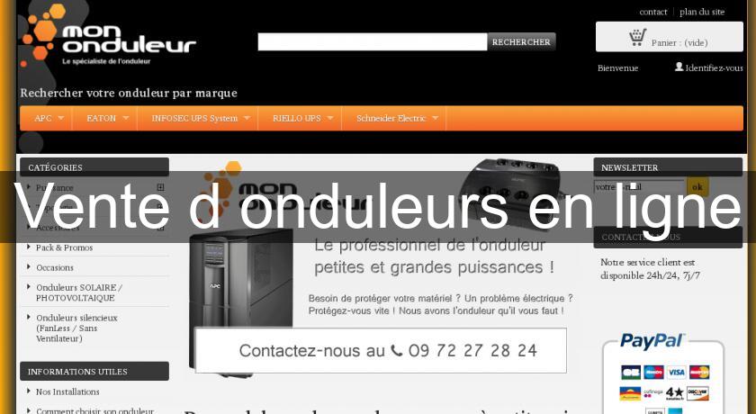 Vente d'onduleurs en ligne