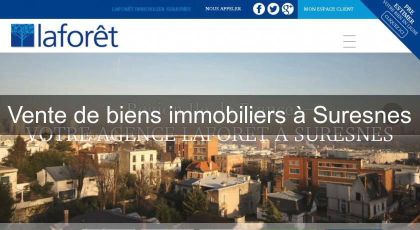 Vente de biens immobiliers à Suresnes