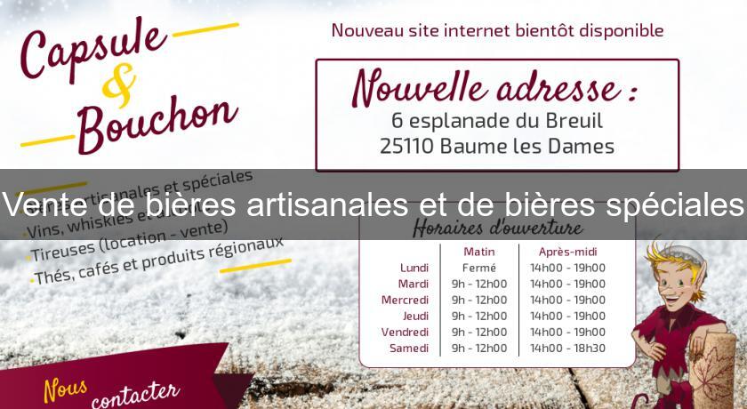 Vente de bières artisanales et de bières spéciales