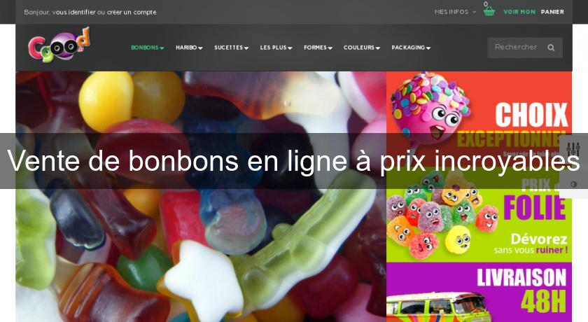 Vente de bonbons en ligne à prix incroyables Vente de bonbons en ligne à prix incroyables