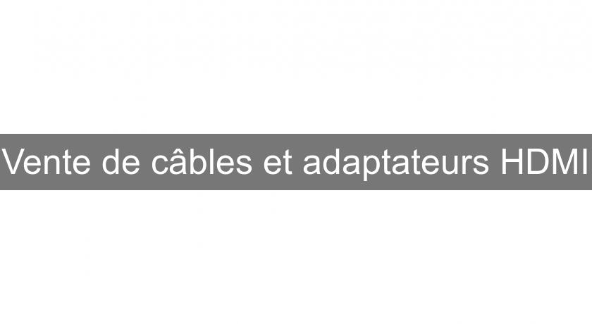 Vente de câbles et adaptateurs HDMI Vente de câbles et adaptateurs HDMI