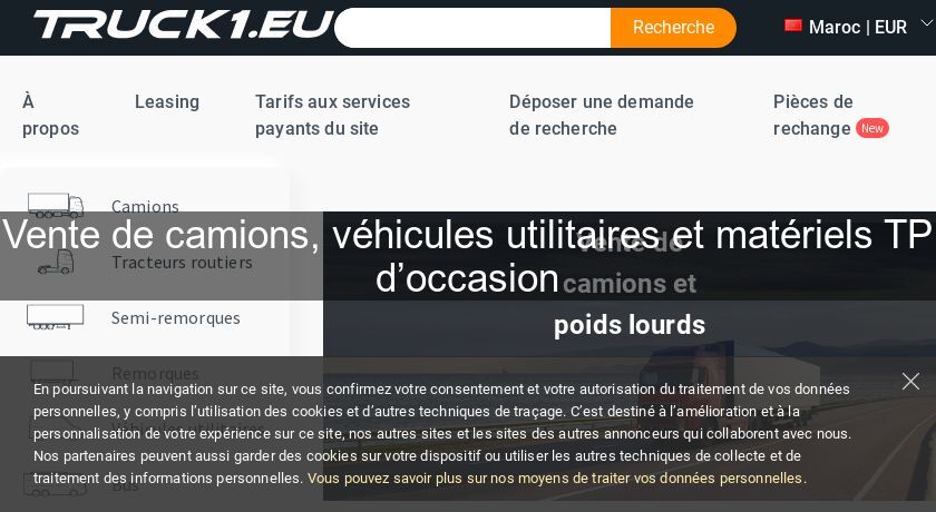 Vente de camions, véhicules utilitaires et matériels TP d’occasion Vente de camions, véhicules utilitaires et matériels TP d’occasion