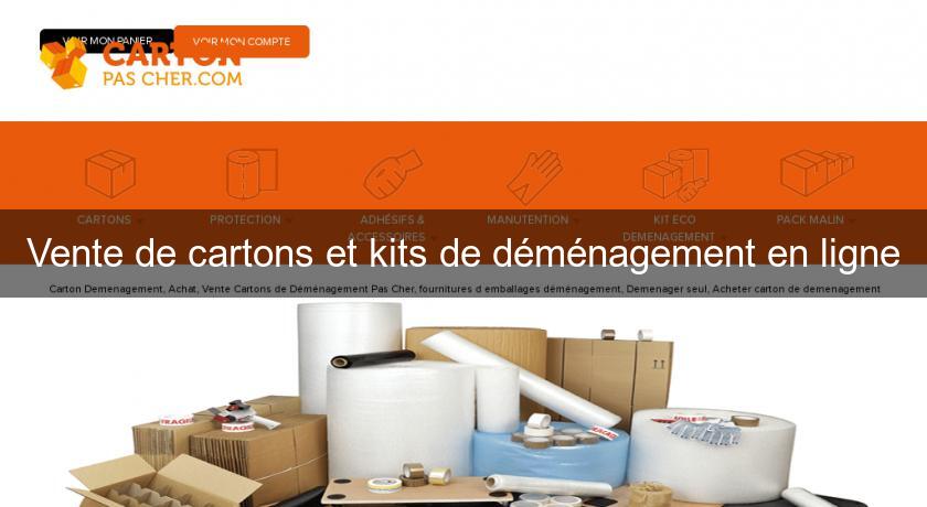 Vente de cartons et kits de déménagement en ligne