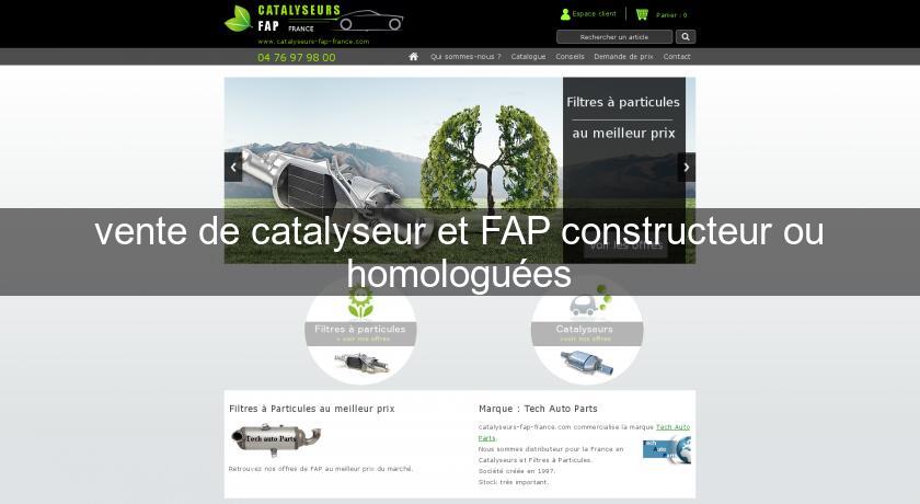 vente de catalyseur et FAP constructeur ou homologuées