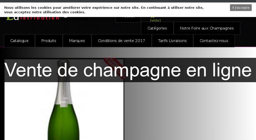 Vente de champagne en ligne