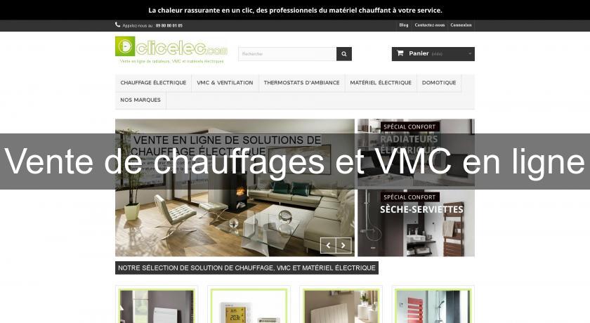 Vente de chauffages et VMC en ligne