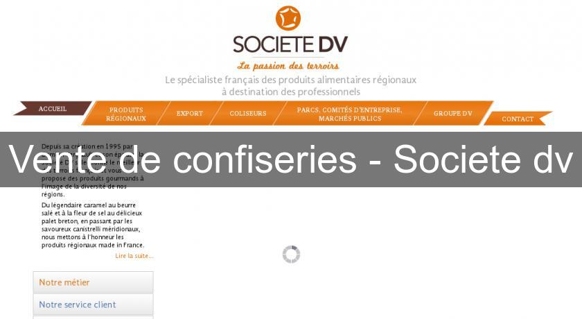 Vente de confiseries - Societe dv