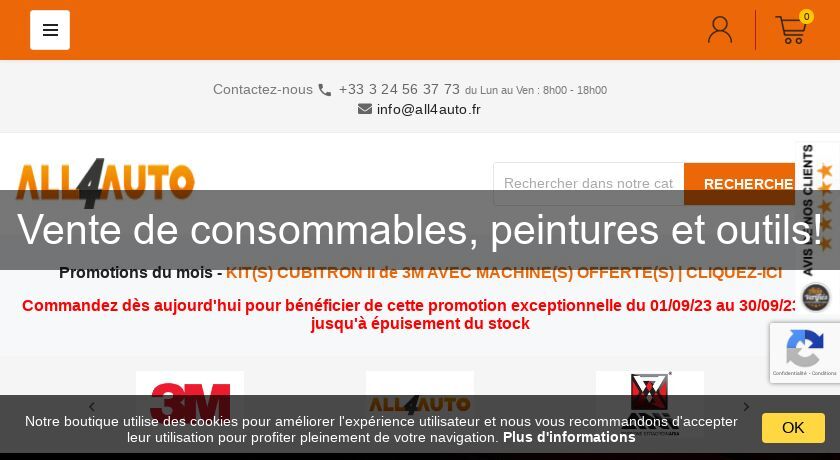 Vente de consommables, peintures et outils! Vente de consommables, peintures et outils!
