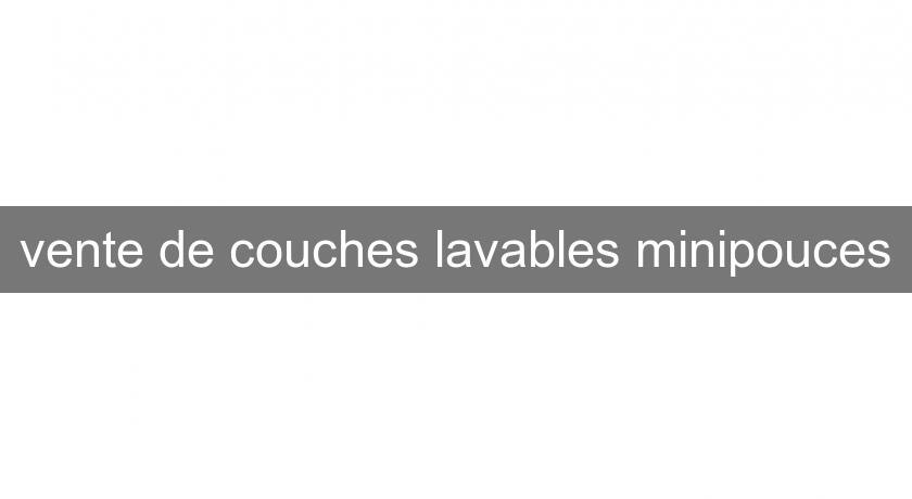 vente de couches lavables minipouces