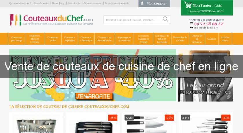 Vente de couteaux de cuisine de chef en ligne Vente de couteaux de cuisine de chef en ligne