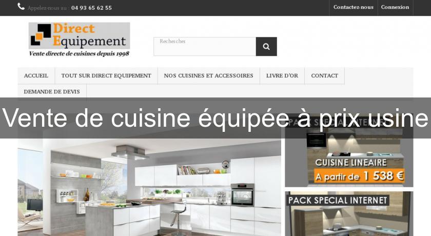 Vente de cuisine équipée à prix usine