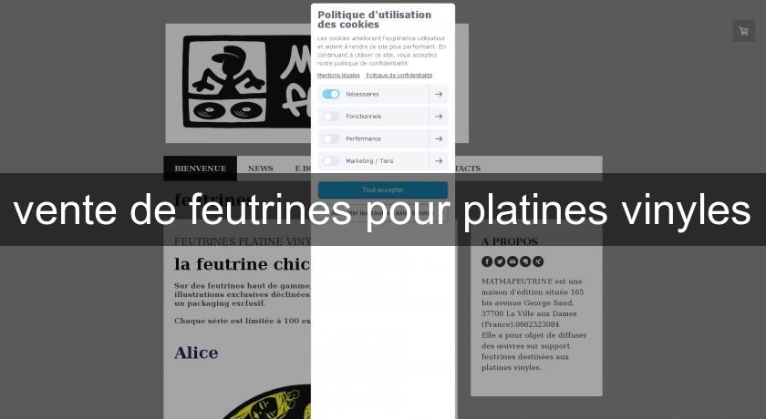 vente de feutrines pour platines vinyles vente de feutrines pour platines vinyles